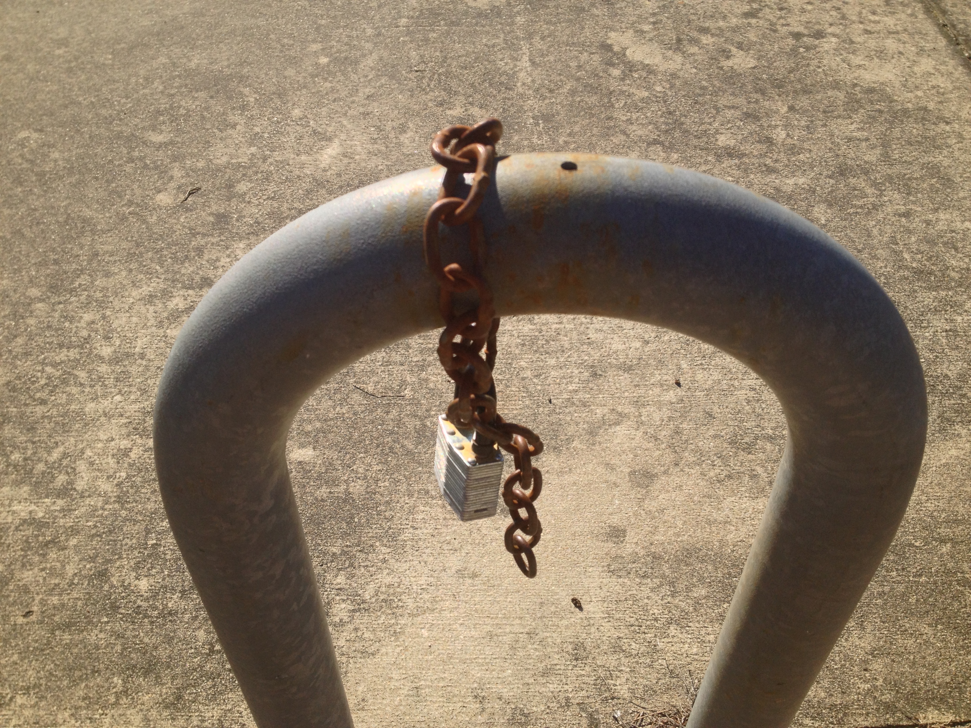 Rusty Lock And Chain